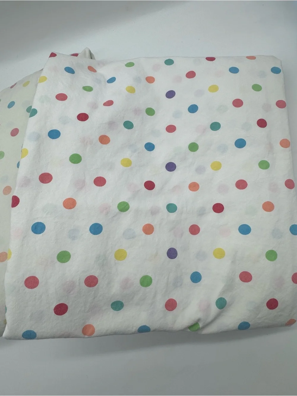 Vintage Pottery Barn Teen Multi-Colored Polka Dot Sheet Set